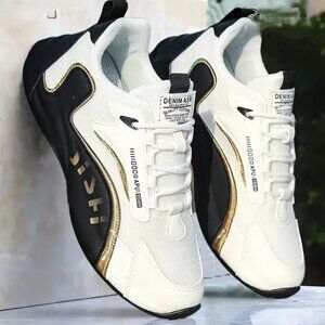 Men's Navy Blue and White Athletic Wear